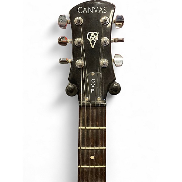Used Canvas CVF Red Solid Body Electric Guitar