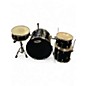 Used SPL 4 Piece 4 Piece Black Drum Kit thumbnail