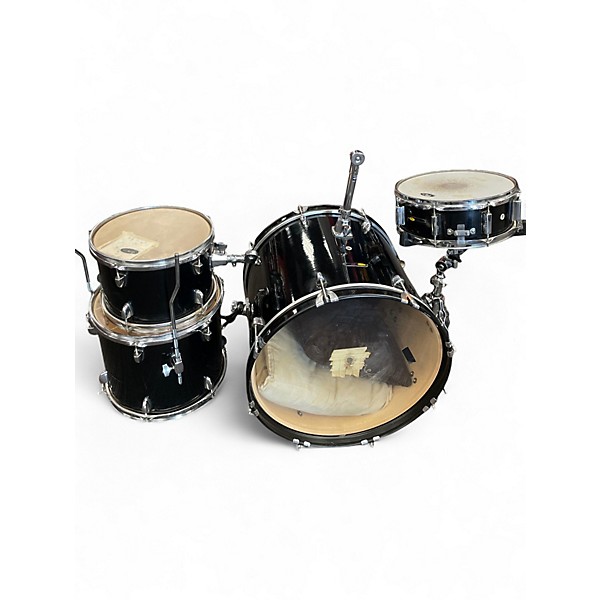Used SPL 4 Piece 4 Piece Black Drum Kit