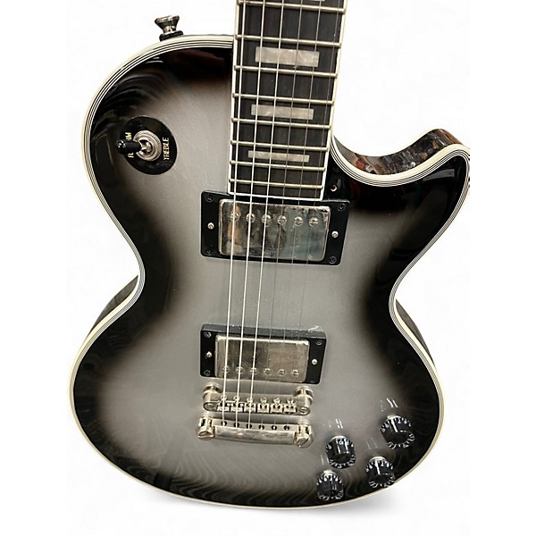 Used Epiphone Les Paul Custom Silverburst Solid Body Electric Guitar