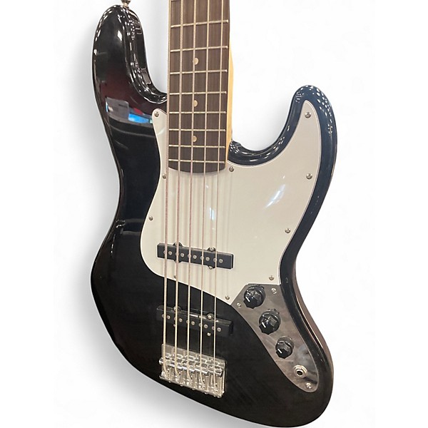 Used Squier Affinity Jazz Bass V 5 String Black Electric Bass Guitar