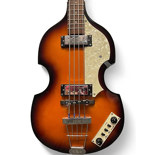 Used 2010s Hofner Violin Hi-Series Sunburst Electric Bass Guitar