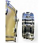 Used 1970s Pearl 9 Piece 1970s Fiber Glass kit silver satin Drum Kit