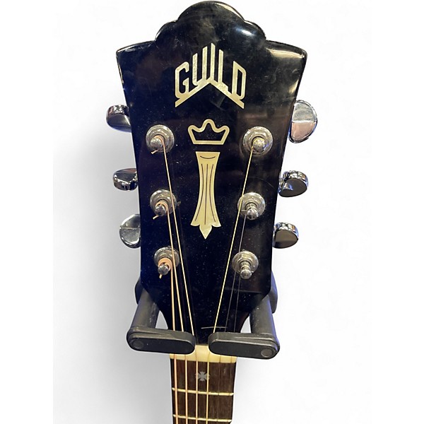 Used Guild gad jf488 Black Acoustic Guitar