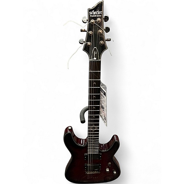 Used Schecter Guitar Research Hellraiser Deluxe RED Solid Body Electric Guitar