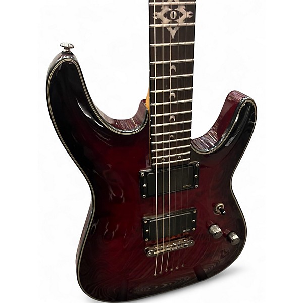 Used Schecter Guitar Research Hellraiser Deluxe RED Solid Body Electric Guitar