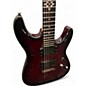 Used Schecter Guitar Research Hellraiser Deluxe RED Solid Body Electric Guitar