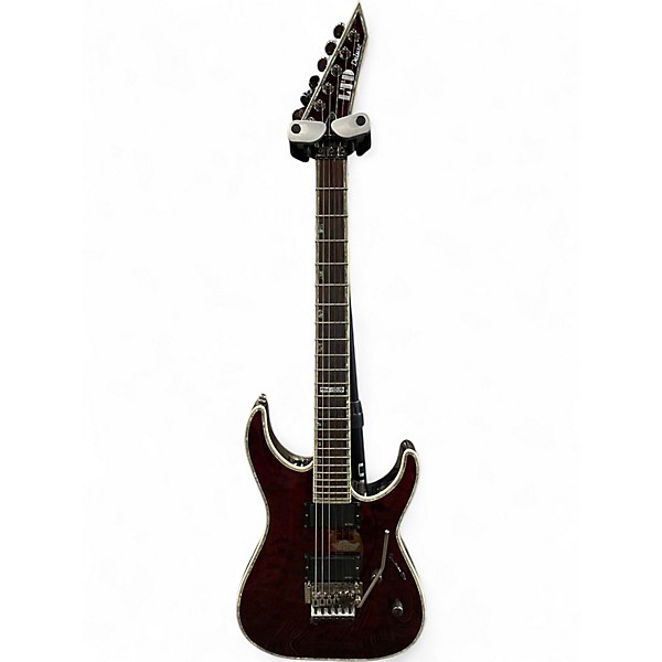 Used ESP LTD MH1000 Deluxe Red Solid Body Electric Guitar