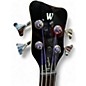 Used Warwick STAR BASS White Electric Bass Guitar