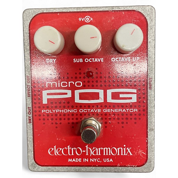 Used Electro-Harmonix Micro Pog Polyphonic Octave Generator Effect Pedal
