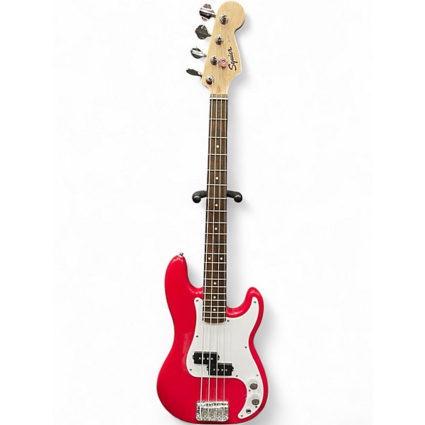 Used 2025 Squier mini precision bass Dakota Red Electric Bass Guitar