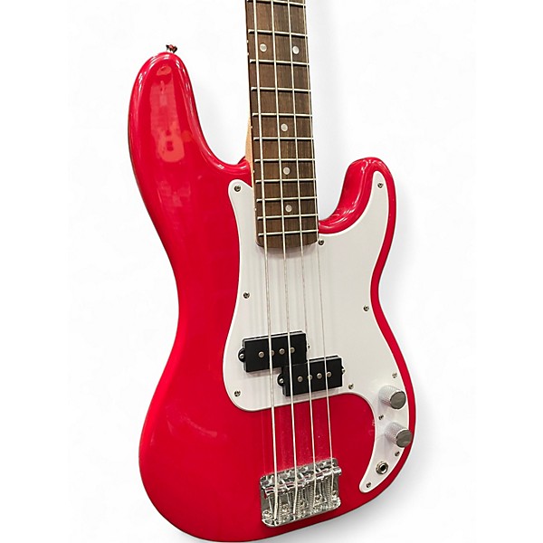 Used 2025 Squier mini precision bass Dakota Red Electric Bass Guitar