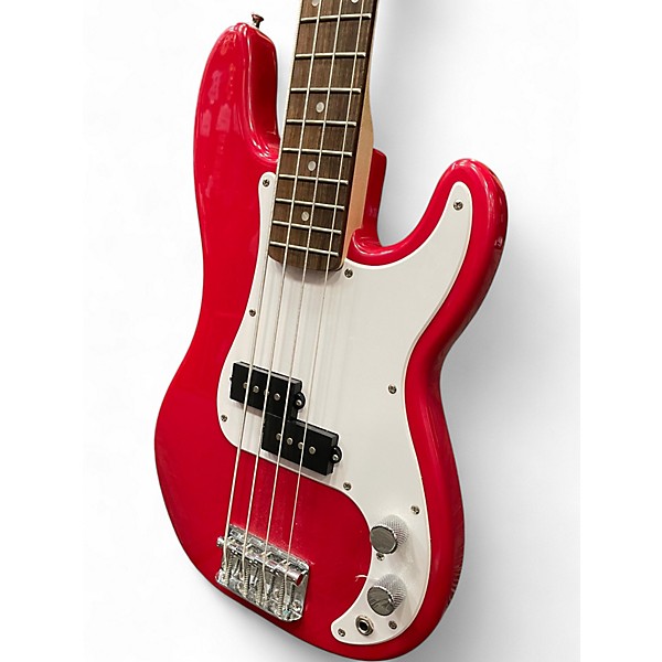 Used 2025 Squier mini precision bass Dakota Red Electric Bass Guitar