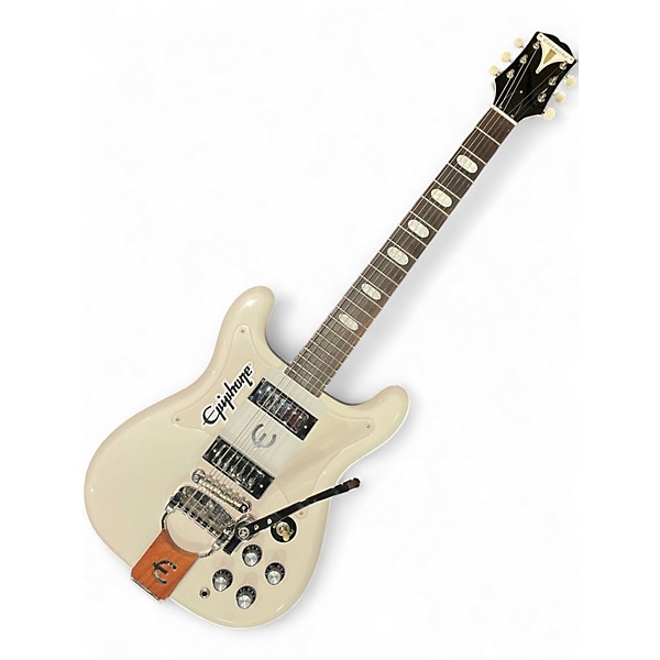Used Epiphone CRESTWOOD CUSTOM TREMOTONE WHITE Solid Body Electric Guitar