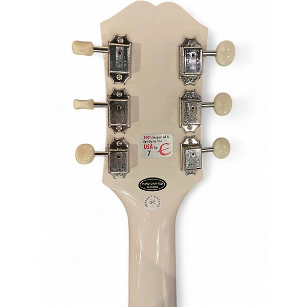 Used Epiphone CRESTWOOD CUSTOM TREMOTONE WHITE Solid Body Electric Guitar