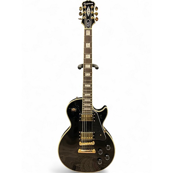 Used Epiphone Les Paul Custom Pro black Solid Body Electric Guitar