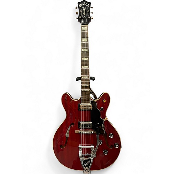 Used Guild Starfire V Cherry Hollow Body Electric Guitar