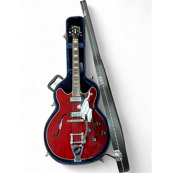 Used Guild Starfire V Cherry Hollow Body Electric Guitar