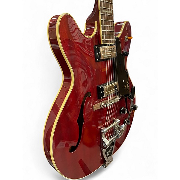 Used Guild Starfire V Cherry Hollow Body Electric Guitar