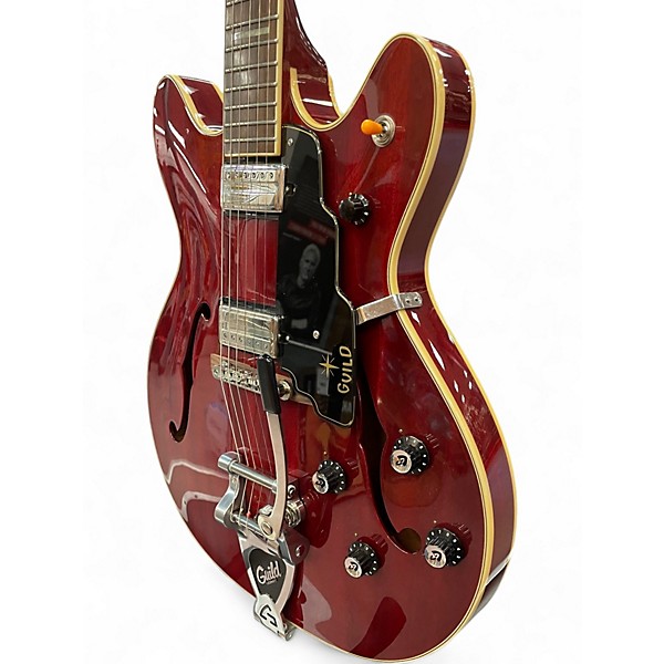 Used Guild Starfire V Cherry Hollow Body Electric Guitar