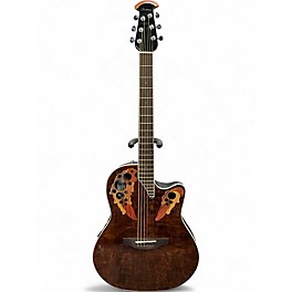 Used Ovation CE48P Celebrity Tiger Eye Acoustic Electric Guitar