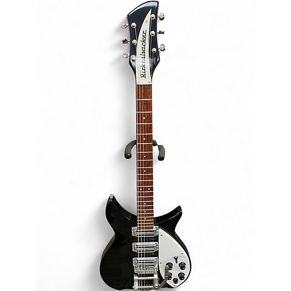 Used Rickenbacker 350V63 Bigsby Black Solid Body Electric Guitar