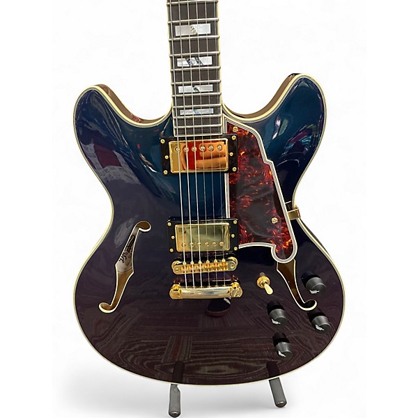 Used D'Angelico Deluxe DCSP Chameleon Hollow Body Electric Guitar