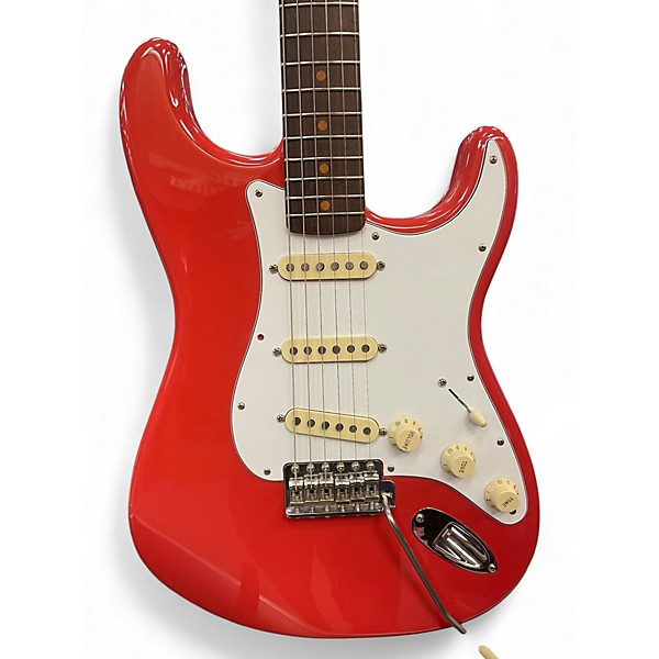 Used 2024 Fender American Vintage II 61 REISSUE Fiesta Red Solid Body Electric Guitar