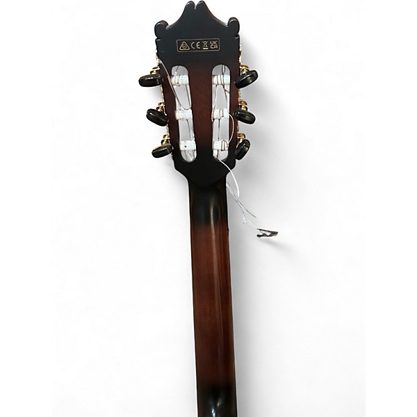 Used 2025 Ibanez GA35TCE Sunburst Classical Acoustic Electric Guitar
