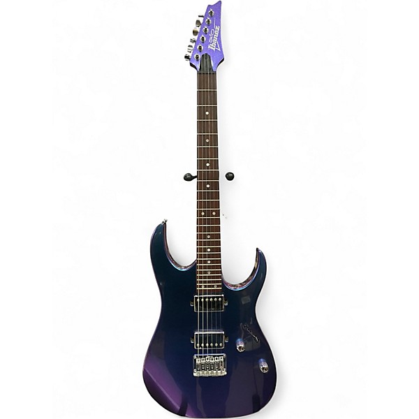 Used Ibanez GIO GRG121SP Blue Metal Chameleon Solid Body Electric Guitar
