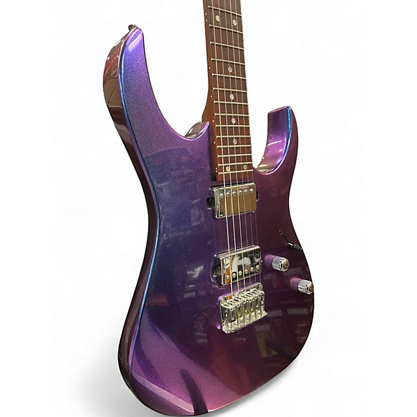 Used Ibanez GIO GRG121SP Blue Metal Chameleon Solid Body Electric Guitar