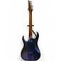 Used Ibanez GIO GRG121SP Blue Metal Chameleon Solid Body Electric Guitar