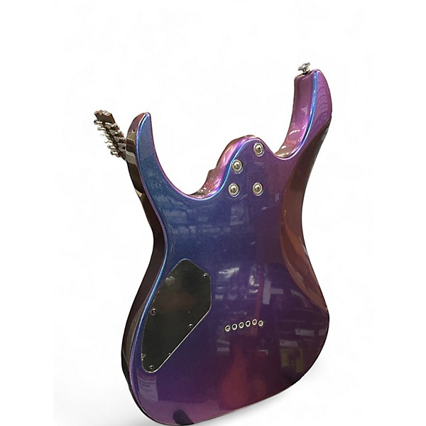 Used Ibanez GIO GRG121SP Blue Metal Chameleon Solid Body Electric Guitar