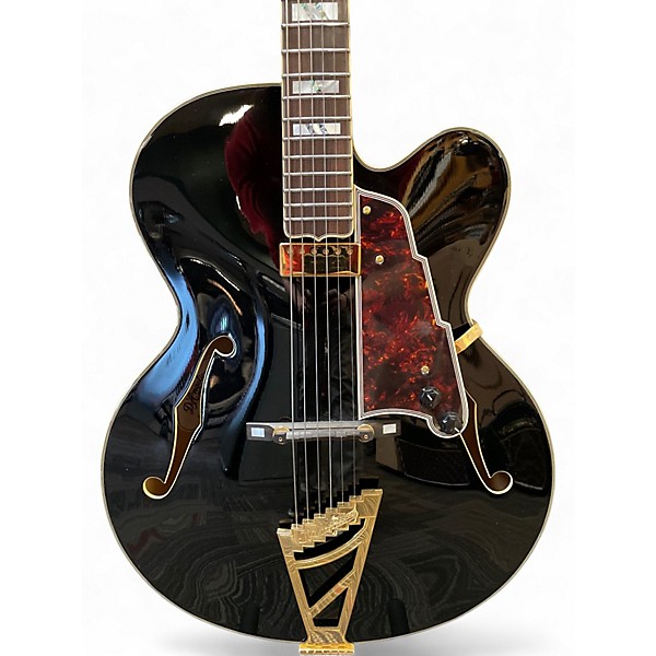 Used D'Angelico EXL-1 Black Hollow Body Electric Guitar