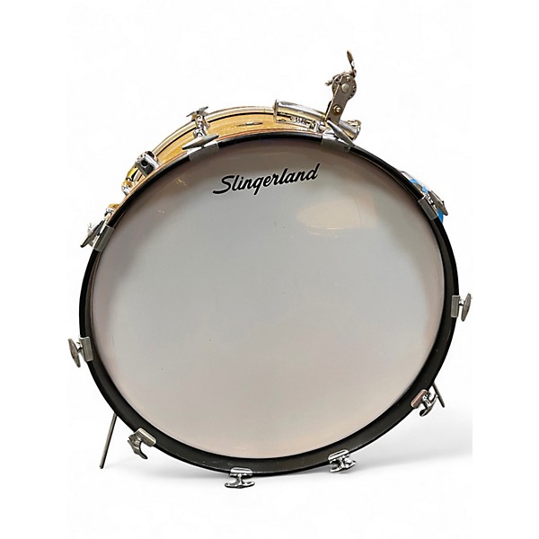 Vintage 1962 Slingerland 3 Piece 3 Piece Gold Sparkle Drum Kit