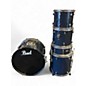 Used Pearl 5 Piece Forum navy blue Drum Kit