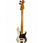 Used Fender American Ultra PJ White Sparkle Electric Bass Guitar