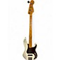Used Fender American Ultra PJ White Sparkle Electric Bass Guitar