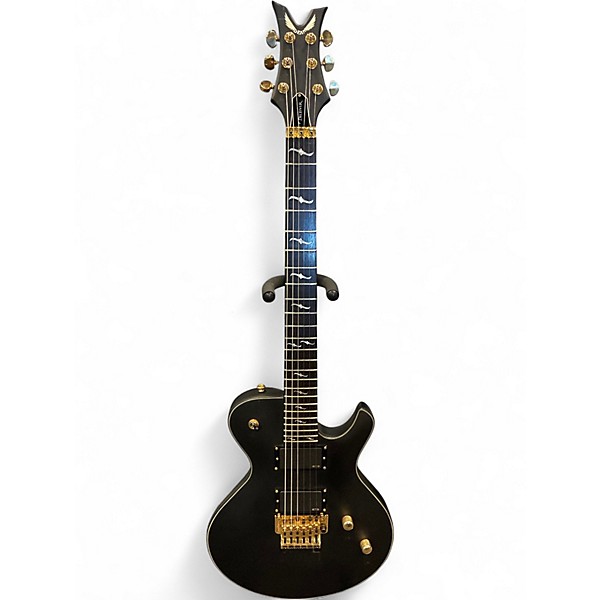 Used Dean Deceiver F with Floyd Rose Black and Gold Solid Body Electric Guitar