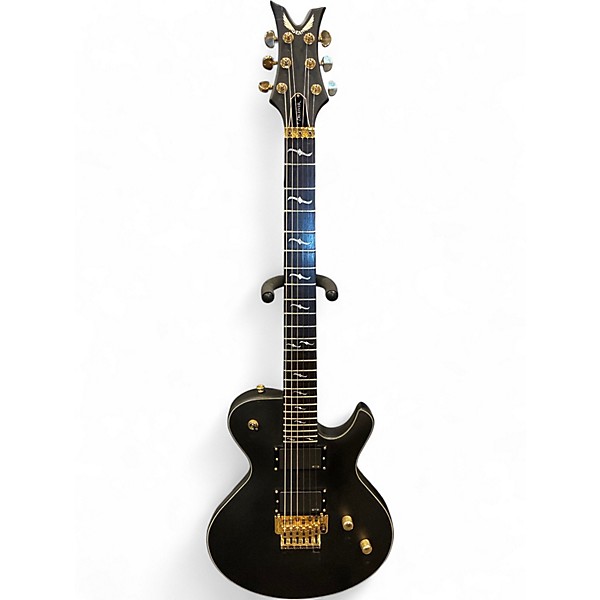 Used Dean Deceiver F with Floyd Rose Black and Gold Solid Body Electric Guitar