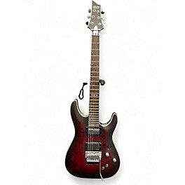 Used Schecter Guitar Research C1 Platinum Satin Red Solid Body Electric Guitar