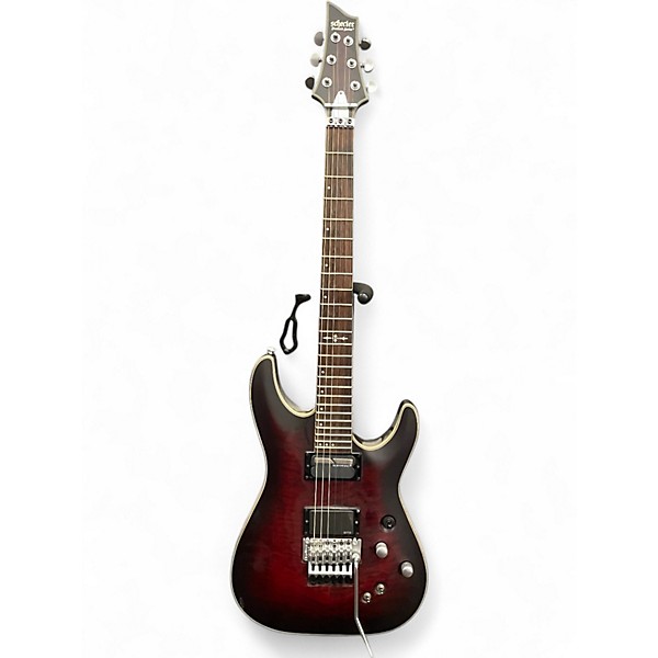 Used Schecter Guitar Research C1 Platinum Satin Red Solid Body Electric Guitar