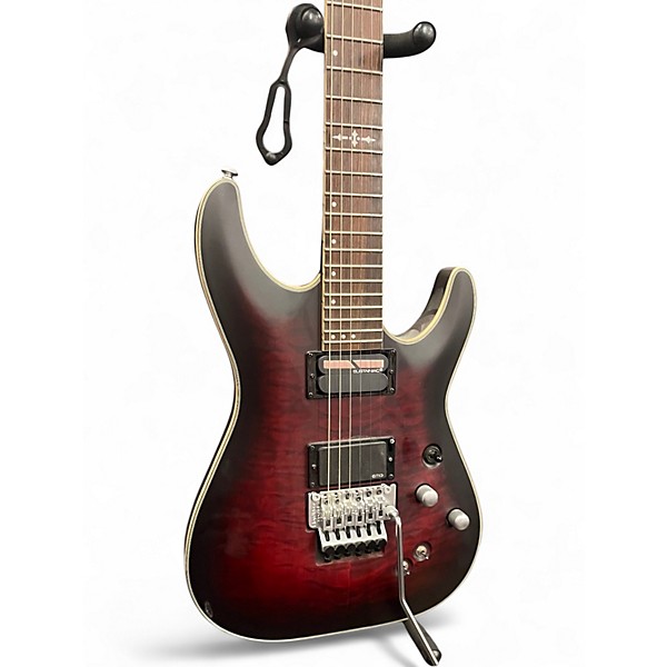 Used Schecter Guitar Research C1 Platinum Satin Red Solid Body Electric Guitar