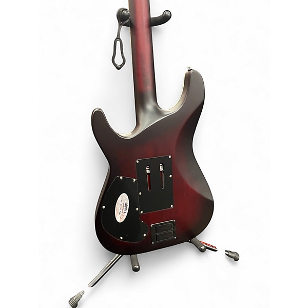 Used Schecter Guitar Research C1 Platinum Satin Red Solid Body Electric Guitar
