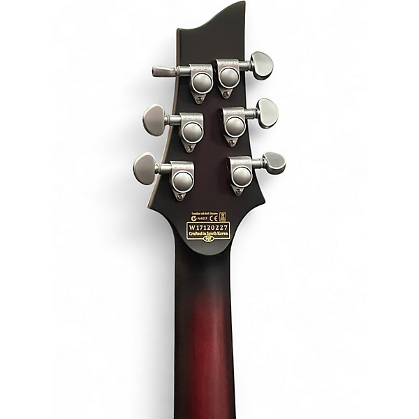Used Schecter Guitar Research C1 Platinum Satin Red Solid Body Electric Guitar