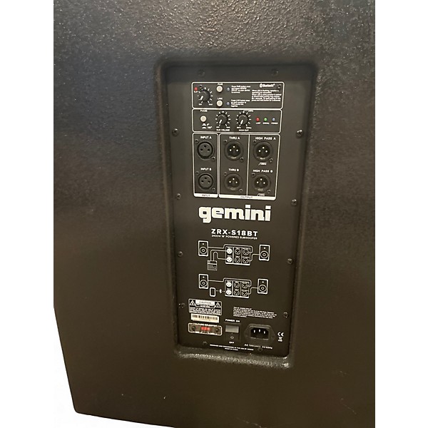 Used Gemini zrx-s18bt Powered Subwoofer