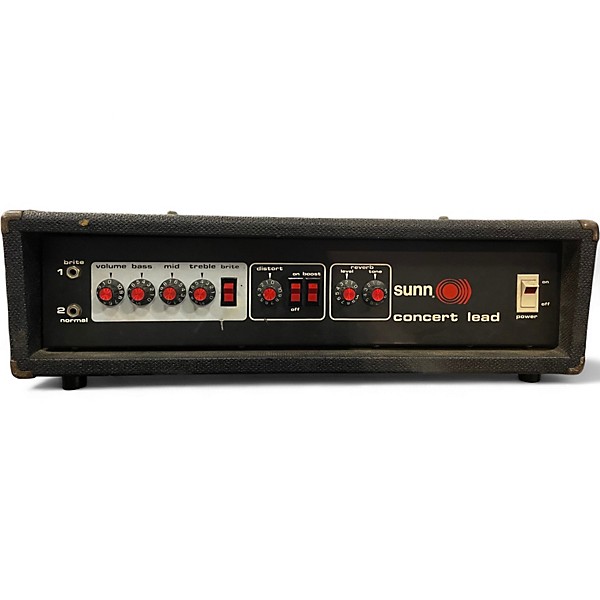 Vintage 1970s Sunn Concert Lead 200W 4Ohm Solid State Guitar Amp Head