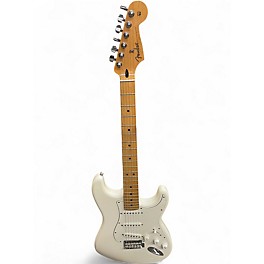 Used 2019 Fender Player Stratocaster White Solid Body Electric Guitar