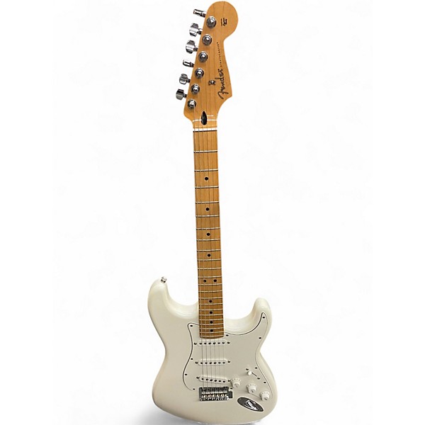 Used 2019 Fender Player Stratocaster White Solid Body Electric Guitar