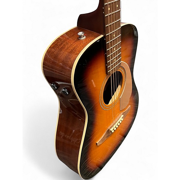 Used Fender MALIBU PLAYER 2 Tone Sunburst Acoustic Electric Guitar